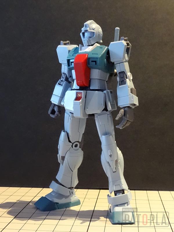 HG 1/144 ジム (スレッガー搭乗機) 改修・全塗装　製作01 ペダル少し硬めです -ぱとぷら