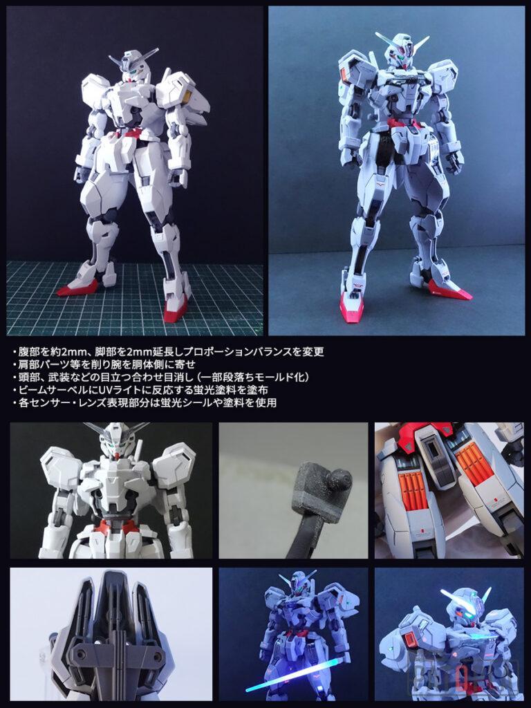 HG 1/144 ガンダムキャリバーン 改修・全塗装 製作 完成 目一杯の祝福