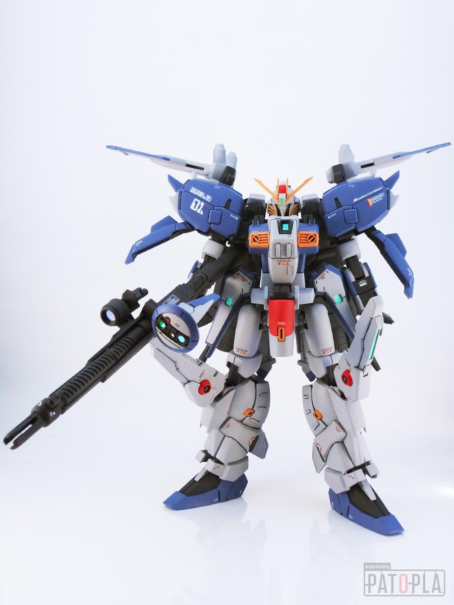 HGUC 1/144 Ex-Sガンダム 改修・全塗装 製作完成 圧倒的存在感 