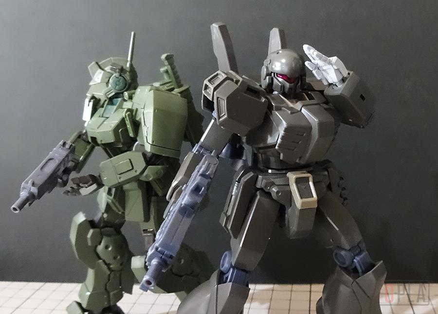 HGUC 1/144 ジェガンD型（護衛隊仕様） 改修・全塗装品 製作01 歯車に