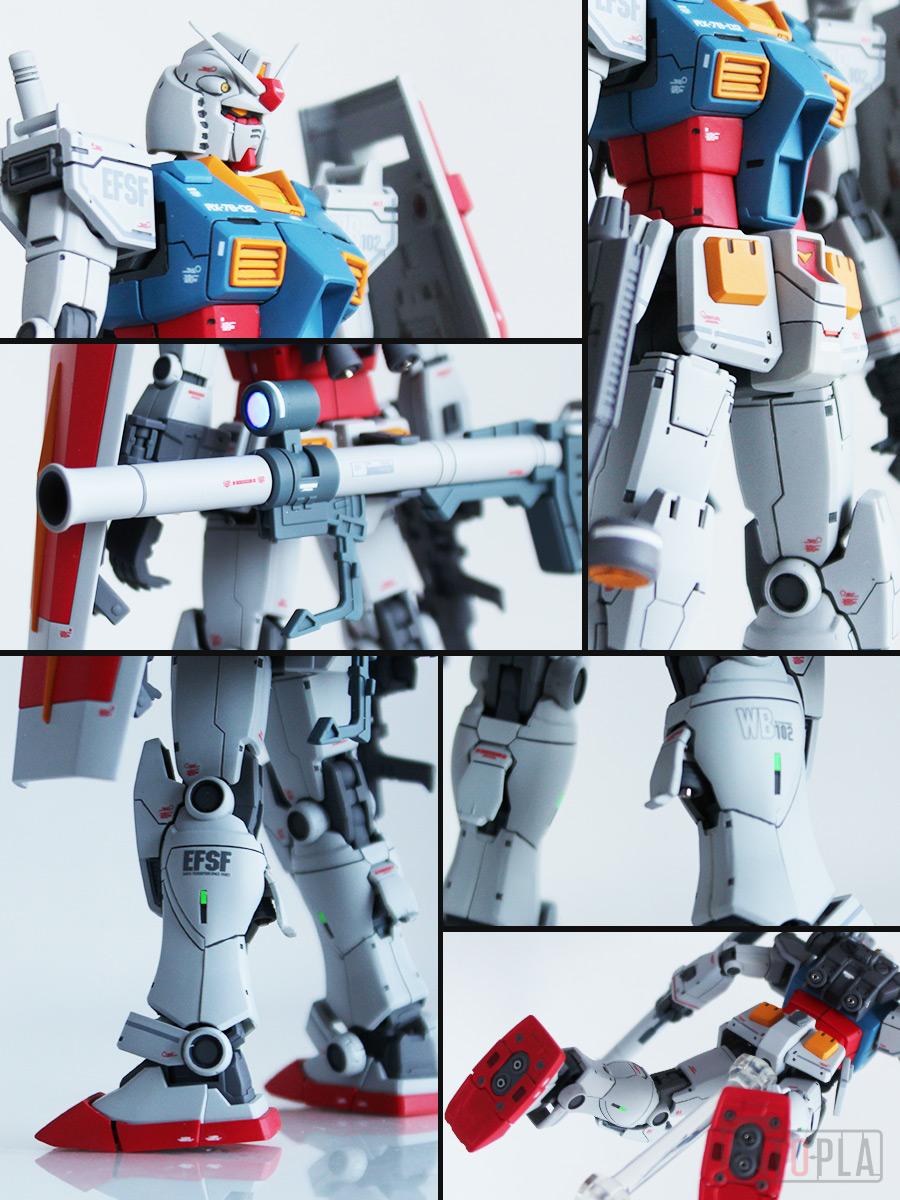 HG 1/144 ガンダム(ククルス・ドアンの島版) 改修・全塗装 製作完成 下の土は黒いんですね -ぱとぷら
