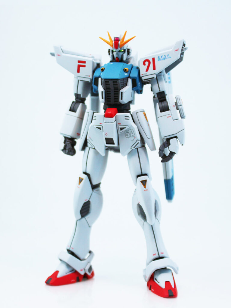 HGUC 1/144 ガンダムF91（ver.pato_1.5 ） 改修・全塗装 製作　 -ぱとぷら