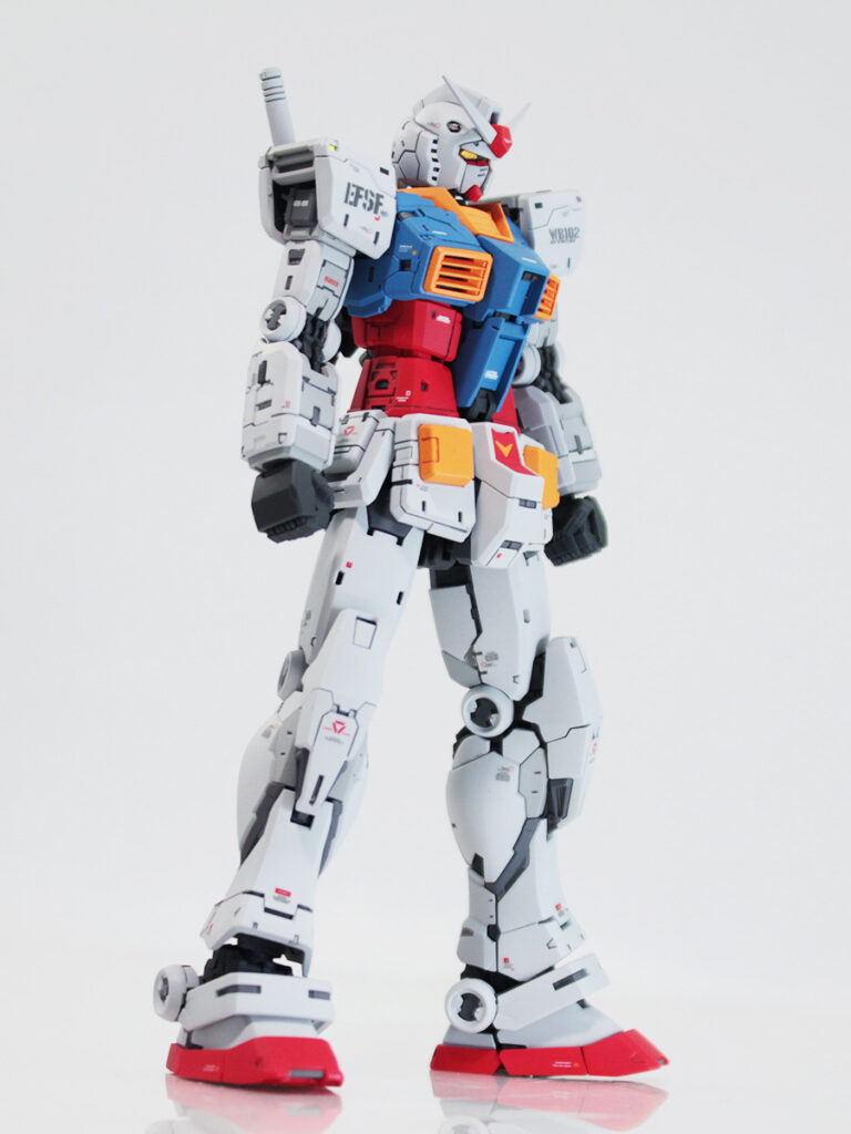 RG 1/144 RX-78-2 ガンダム Ver.2.0 改修・全塗装製作03 完成 すごい… 親父が熱中するわけだ -ぱとぷら