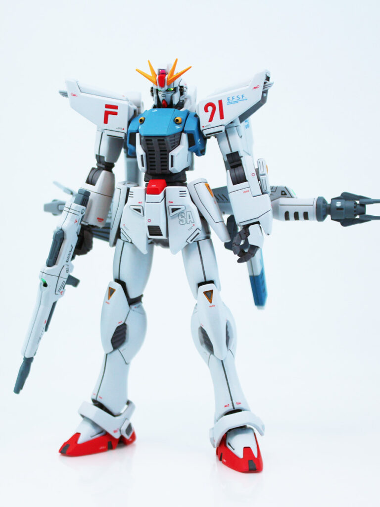 HGUC 1/144 ガンダムF91（ver.pato_1.5 ） 改修・全塗装 製作　 -ぱとぷら