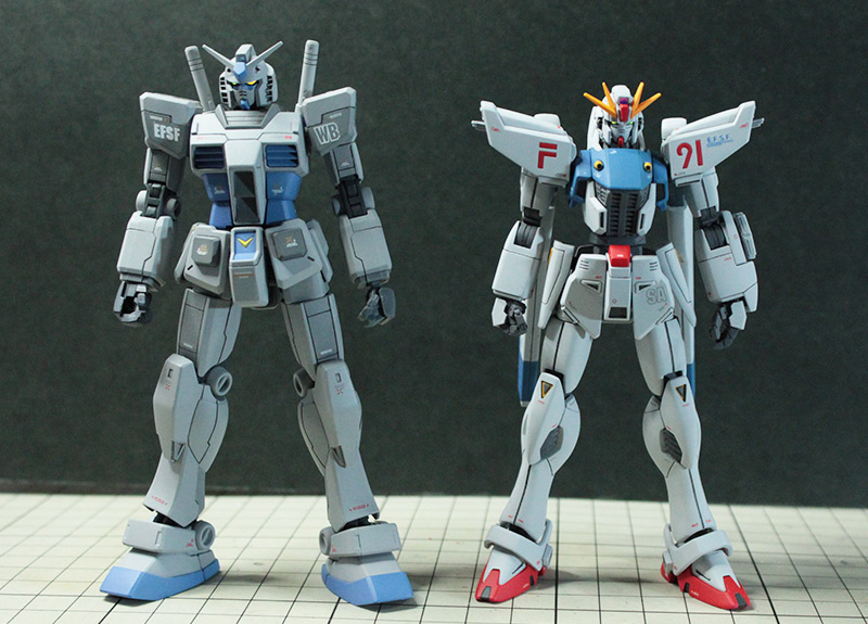 HGUC 1/144 ガンダムF91（ver.pato_1.5 ） 改修・全塗装 製作　 -ぱとぷら