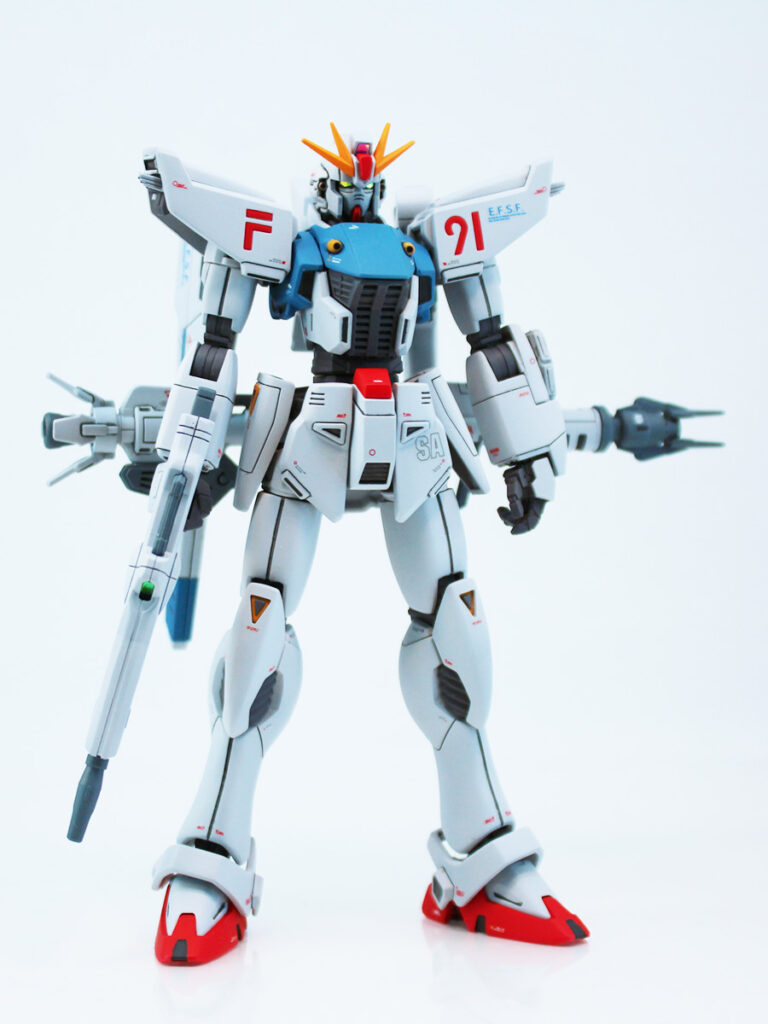 HGUC 1/144 ガンダムF91（ver.pato_1.5 ） 改修・全塗装 製作　 -ぱとぷら