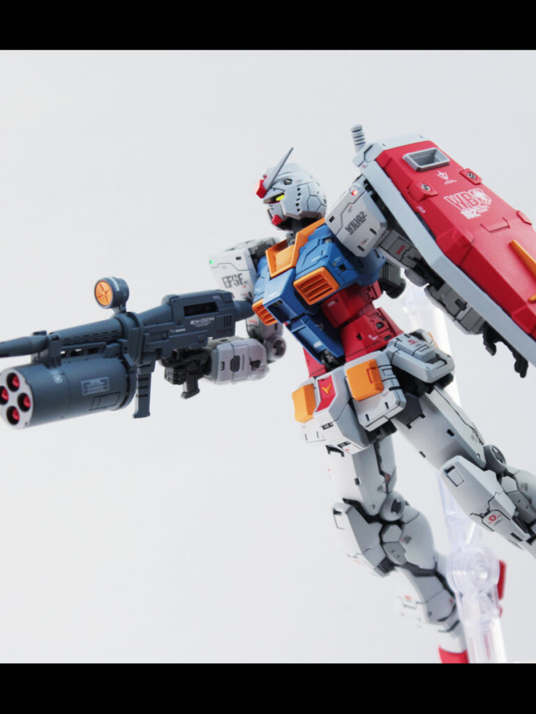 RG 1/144 RX-78-2 ガンダム Ver.2.0 改修・全塗装製作03 完成 親父がVer.2.0にこだわるわけだ… -ぱとぷら