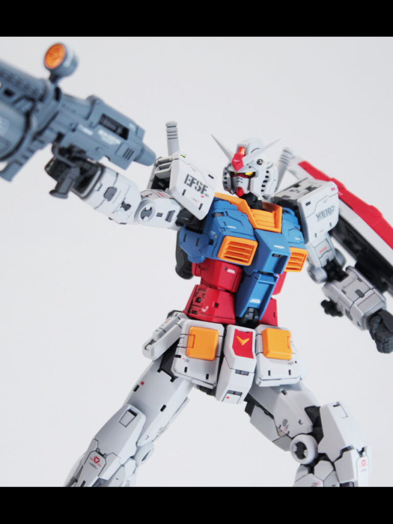 RG 1/144 RX-78-2 ガンダム Ver.2.0 改修・全塗装製作03 完成 親父がVer.2.0にこだわるわけだ… -ぱとぷら