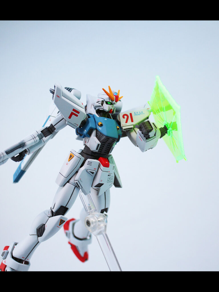 HGUC 1/144 ガンダムF91（ver.pato_1.5 ） 改修・全塗装 製作　 -ぱとぷら