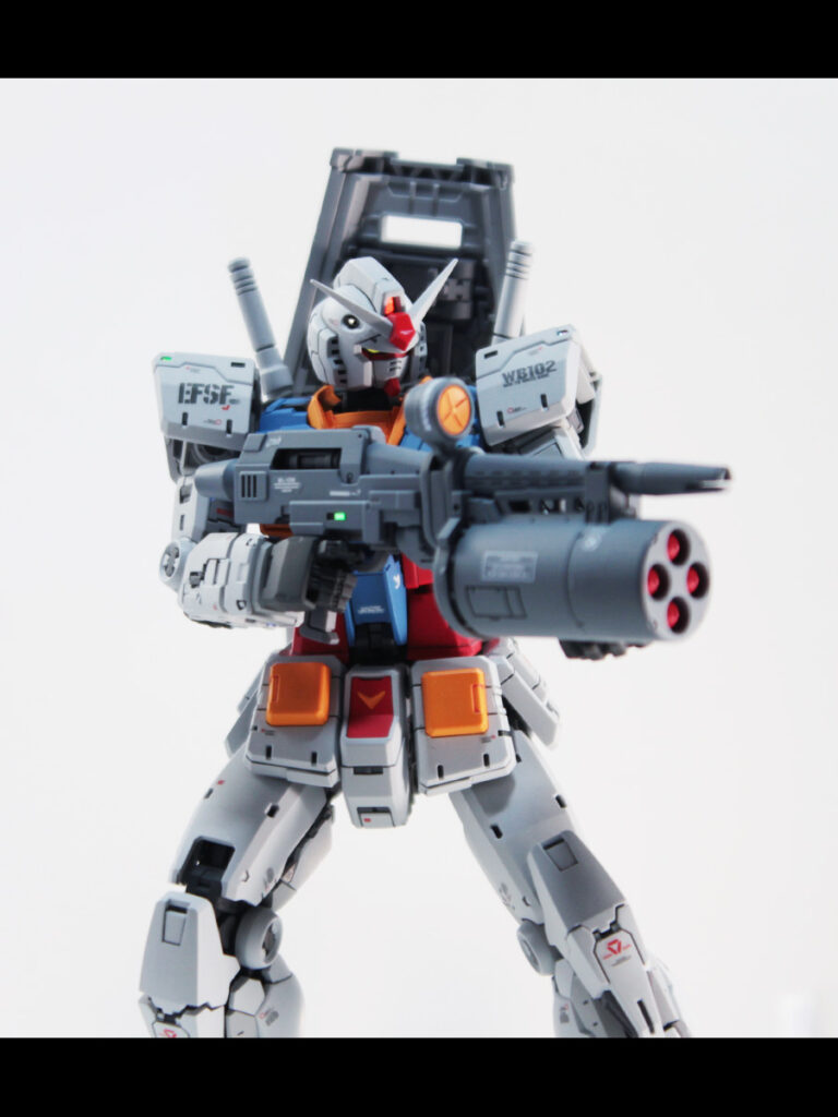 RG 1/144 RX-78-2 ガンダム Ver.2.0 改修・全塗装製作03 完成 親父がVer.2.0にこだわるわけだ… -ぱとぷら