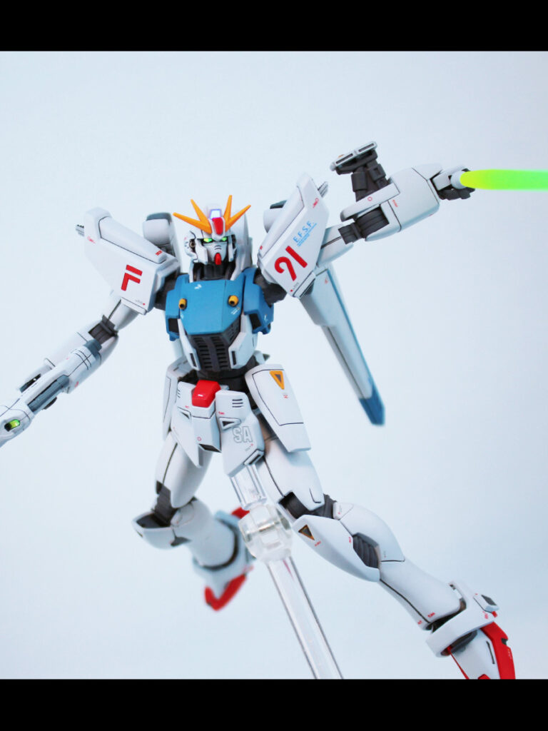 HGUC 1/144 ガンダムF91（ver.pato_1.5 ） 改修・全塗装 製作　 -ぱとぷら