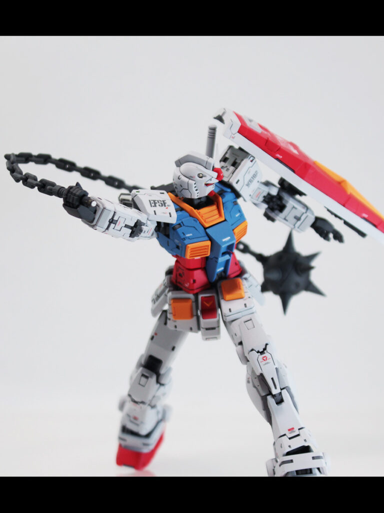 RG 1/144 RX-78-2 ガンダム Ver.2.0 改修・全塗装製作03 完成 親父がVer.2.0にこだわるわけだ… -ぱとぷら