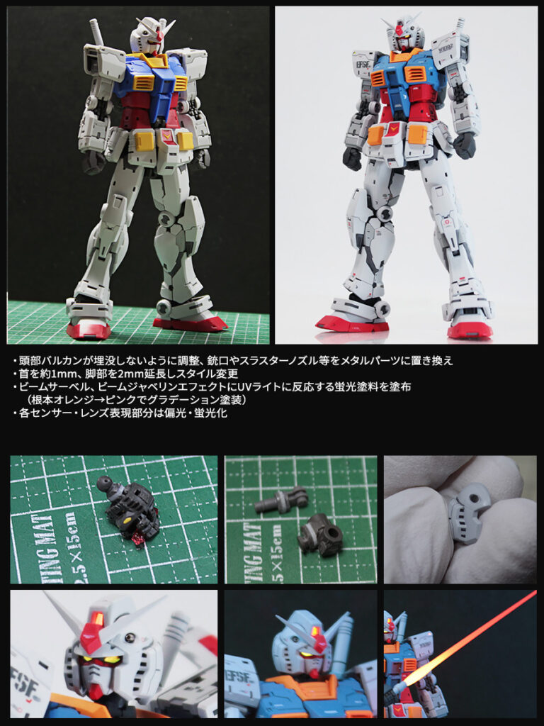 RG 1/144 RX-78-2 ガンダム Ver.2.0 改修・全塗装製作03 完成 親父がVer.2.0にこだわるわけだ… -ぱとぷら