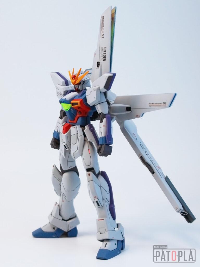 HGAW 1/144 GX-9900 ガンダムX（エックス） 改修・全塗装製作 月は出ているか？
