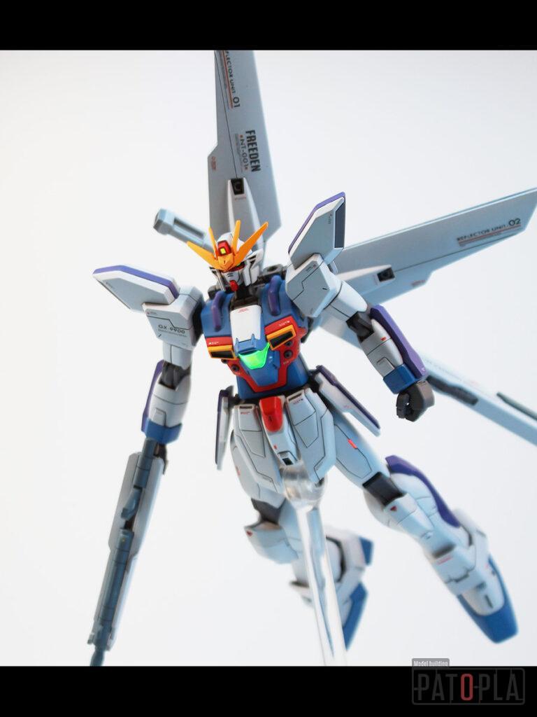 HGAW 1/144 GX-9900 ガンダムX（エックス） 改修・全塗装製作 月は出ているか？
