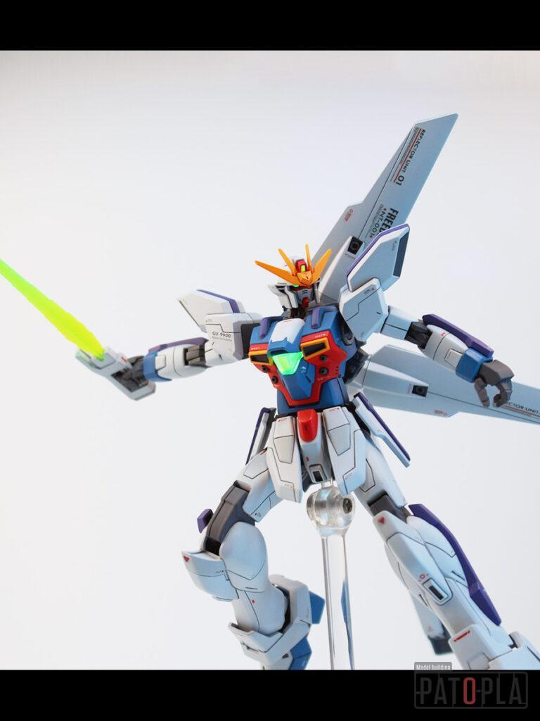 HGAW 1/144 GX-9900 ガンダムX（エックス） 改修・全塗装製作 月は出ているか？