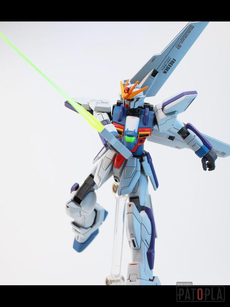 HGAW 1/144 GX-9900 ガンダムX（エックス） 改修・全塗装製作 月は出ているか？