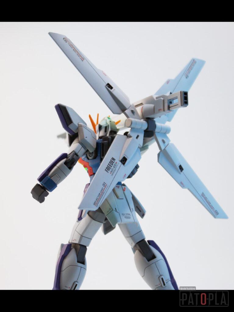 HGAW 1/144 GX-9900 ガンダムX（エックス） 改修・全塗装製作 月は出ているか？