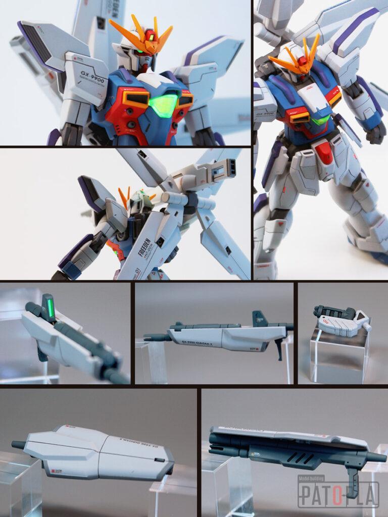 HGAW 1/144 GX-9900 ガンダムX（エックス） 改修・全塗装製作 月は出ているか？