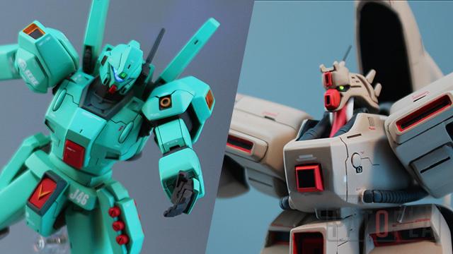 1/550 α・アジール＆HGUC ジェガン（ハサウェイ・ノア機） 改修・全塗装製作