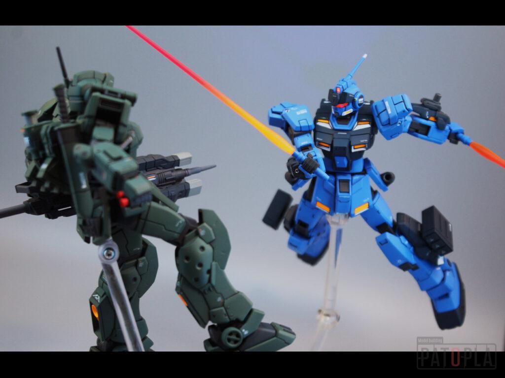 HG 1/144 ペイルライダー　＆　ジム・スパルタン 改修・全塗装製作