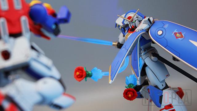 HG 1/144 ガンダムローズ （改修・全塗装製作）「いざ勝負！真紅のバラの貴公子」