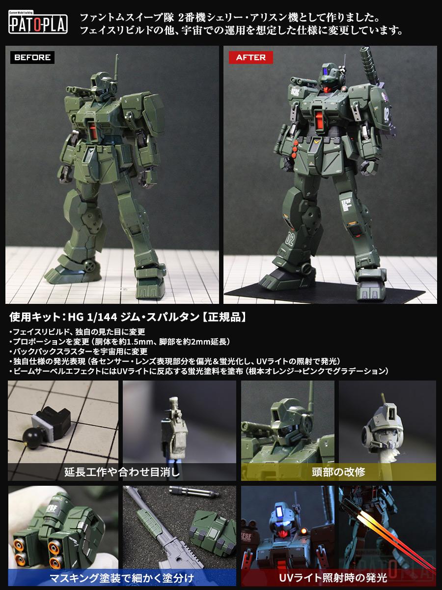 HG 1/144 ジースパルタン(シェリー・アリスン用改修機) 改修・全塗装製作