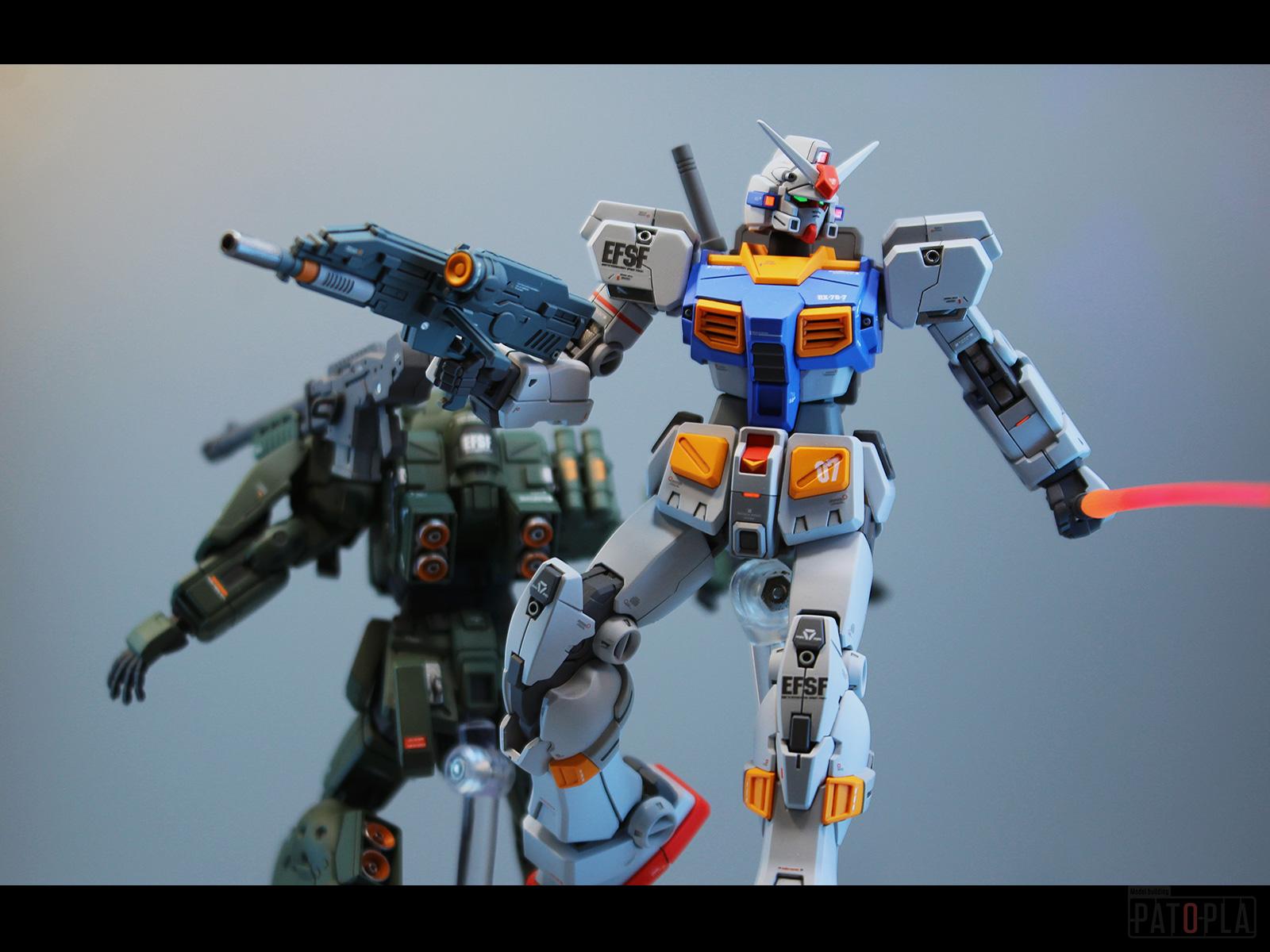 HG 1/144 ガンダム7号機(フェイスリビルド) 改修・全塗装製作