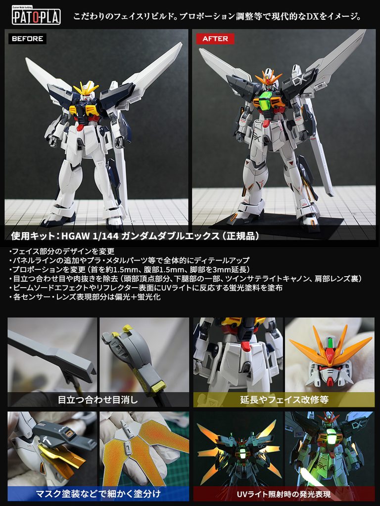HGAW 1/144 GX-9901-DX ガンダムダブルエックス (Ver.pato)改修・全塗装製作 『機動新世紀ガンダムX』放送30周年記念製作 第2弾! – Image 15 HGAW 1/144 GX-9901-DX ガンダムダブルエックス (Ver.pato)改修・全塗装製作 『機動新世紀ガンダムX』放送30周年記念製作 第2弾! – Image 15