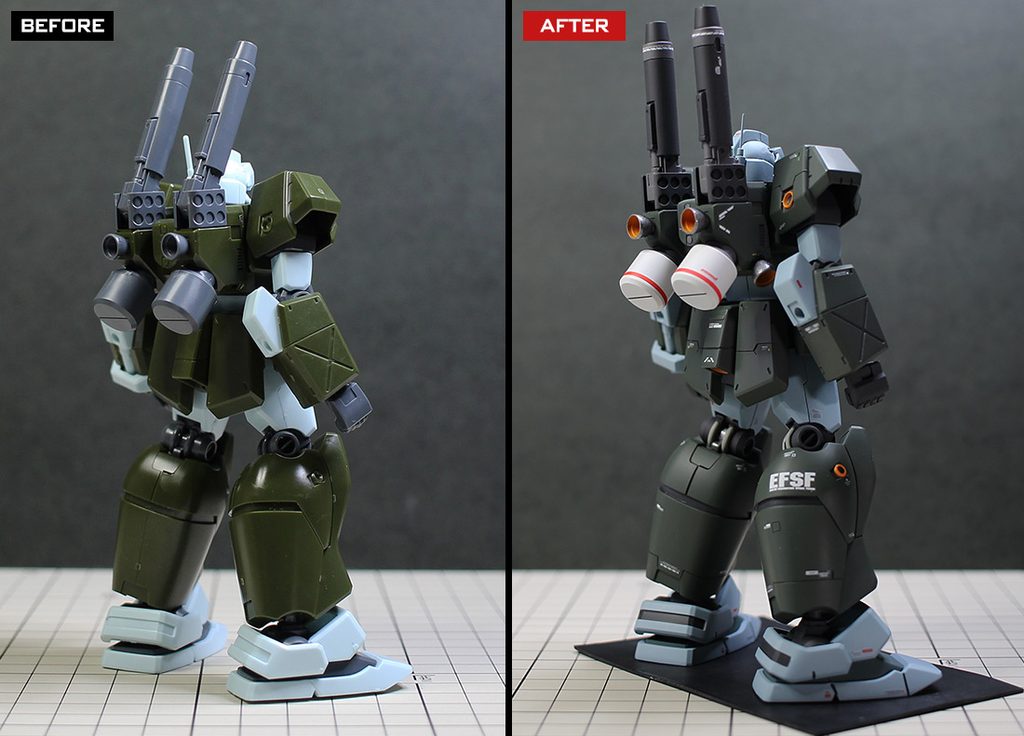 HGUC 1/144 ジム・キャノンII 改修・全塗装製作レビュー「無駄弾を使うな&hellip;！ 無駄弾を使うな&hellip;！」 &ndash; Image 31