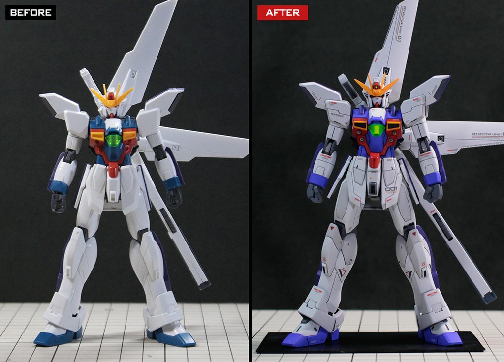 HGAW 1/144 GX-9900 ガンダムエックス (Ver.pato)改修・全塗装製作 『機動新世紀ガンダムX』放送30周年記念製作 第1弾! – Image 19 HGAW 1/144 GX-9900 ガンダムエックス (Ver.pato)改修・全塗装製作 『機動新世紀ガンダムX』放送30周年記念製作 第1弾! – Image 19