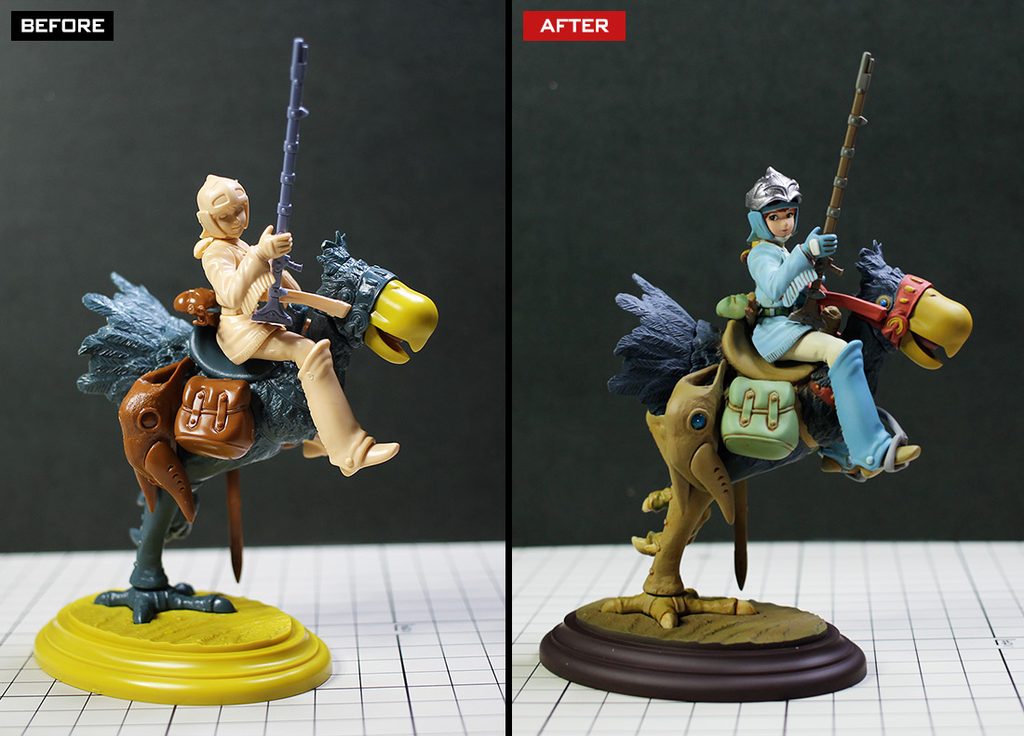 カイに乗るナウシカ　小改修・全塗装製作レビュー &ndash; Image 22