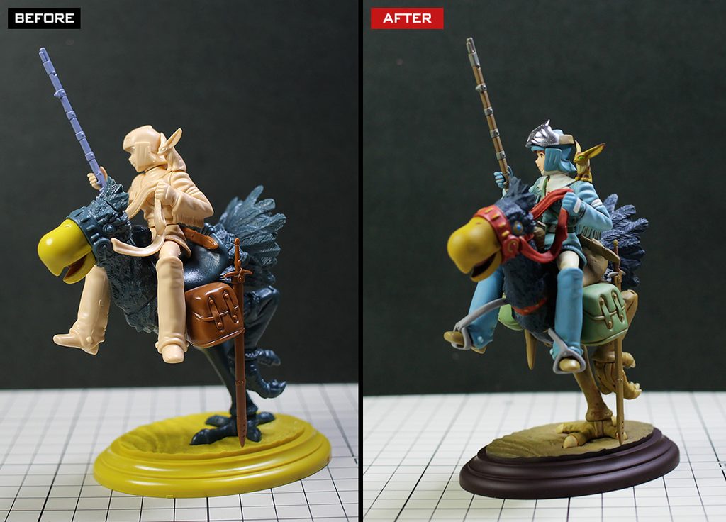 カイに乗るナウシカ　小改修・全塗装製作レビュー &ndash; Image 24