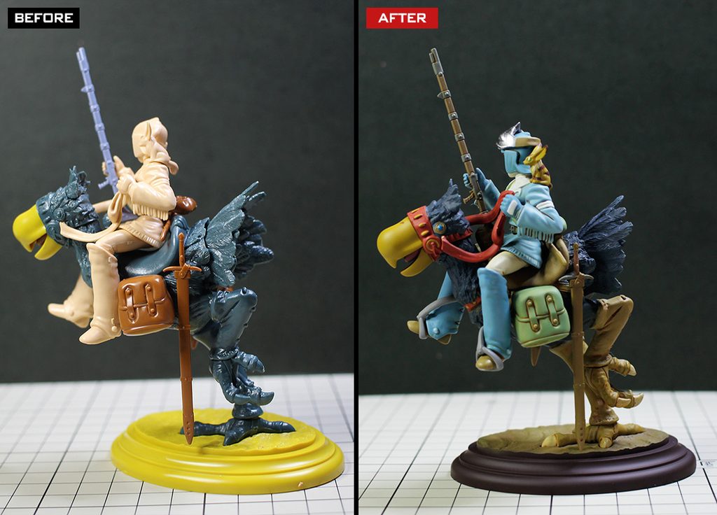 カイに乗るナウシカ　小改修・全塗装製作レビュー &ndash; Image 25