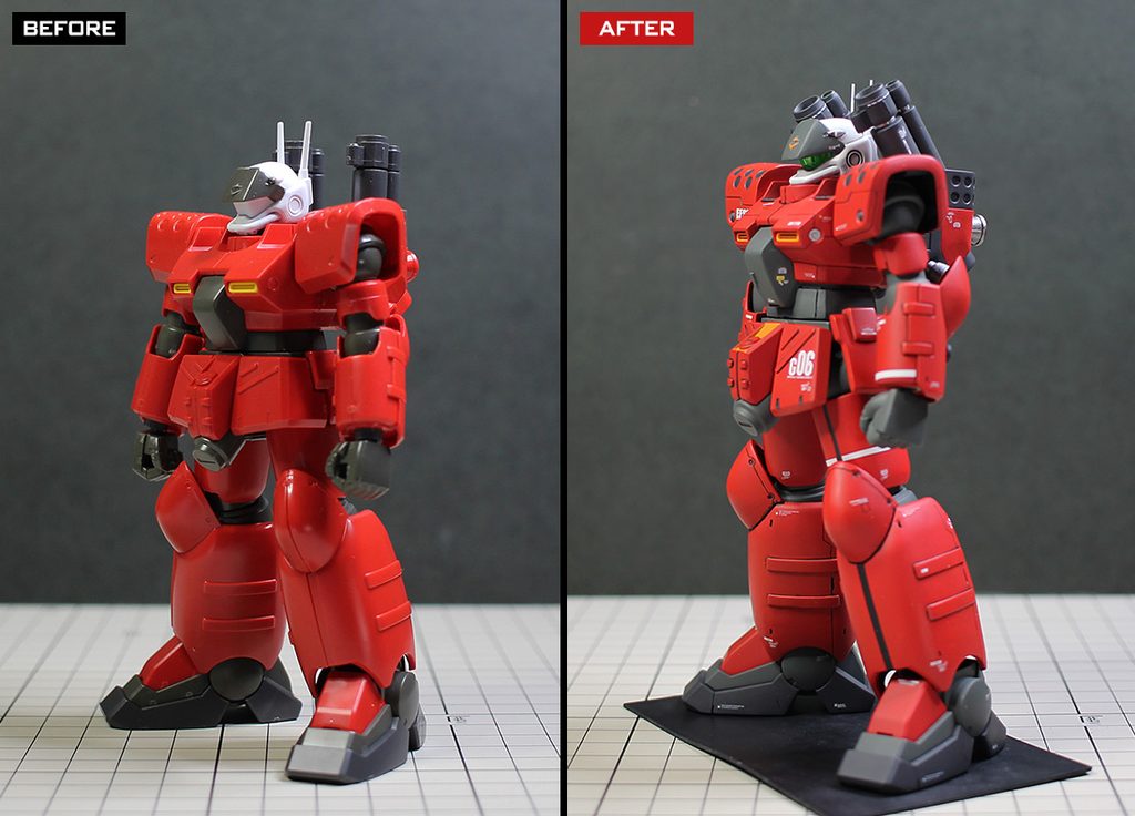HGUC 1/144 ガンキャノン量産型 改修・全塗装製作レビュー「スカーレット隊、発進！」 &ndash; Image 30